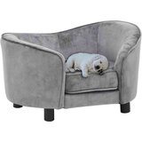 vidaXL Pasji kavč siv 69x49x40 cm iz pliša, (20655134) | Shoptok.si