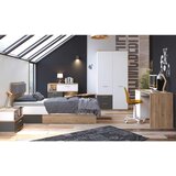 Modern Living Pisalna Miza Twenty, Bela, Barva Hrasta, Barva Grafita | Shoptok.si