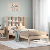 vidaXL Krevet s regalom za knjige bez madraca 90x200 cm od borovine Cijene