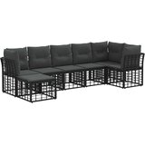  Set vanjskih sofa Crna Poliester | shoptok.hr