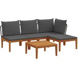  5 kom. Vrtni Lounge Set s Jastučićima Prirodna | shoptok.hr
