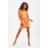 Trendyol orange high collar satin dress | ePonuda.com