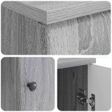  Miza s polico Siva Sonoma 142,5 x 50 x 75 cm Inženirski les, (5000283192) | Shoptok.si