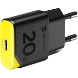 TACTICAL Minimi GaN stenski polnilec z enim USB-C vhodom 20W črno-rumene barve Cene