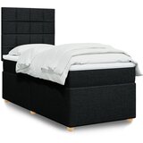 Box spring krevet s madracem crni 80 x 200 cm od tkanine u