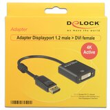 Delock DisplayPort / DVI priključni kabel 20.00 cm 62599 pozlaćeni kontakti crna [1x muški konektor displayport - 1x žen | Eponuda.ba