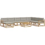  Set vanjskih sofa 9 pcs Bijela i svjetlosiva | Eponuda.ba