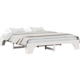  Krevetni okvir Bijela Masivno drvo 200 x 200 cm Minimalistički | shoptok.hr