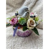 7 seas 365 7seas365 ukrasni dekor - Ptičje gnijezdo srebrno roza zdjela | shoptok.hr