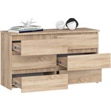 AKORD Cl100 Komoda, 6 Predalov, Hrast Sonoma, (5000332118) | Shoptok.si
