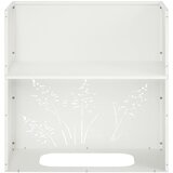 Vrtna saksija 2 kom. Bijela 50 x 30 x 49 cm Čelična vrata | shoptok.hr