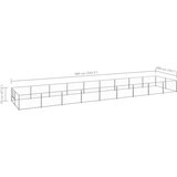  Kavez za pse srebrni 18 m² čelični | shoptok.hr