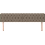  Uzglavlja smeđesiva 180x7x78/88 cm od tkanine | shoptok.hr