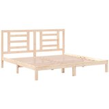  Posteljni okvir iz trdne borovine 200x200 cm, (20684730) | Shoptok.si