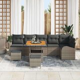  Vrtna sedežna garnitura z blazino 9 pcs Siva poli ratan, (5000154582) | Shoptok.si