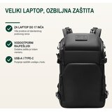 Bruno Poslovni i outdoor ranac Black Rock, Laptop 17", USB-A i Type-C, Vodootporni rajsferšlusi, Crni Cene