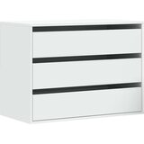  Kutna komoda s ladicama bijela 80x41x58cm od konstruiranog drva | shoptok.hr