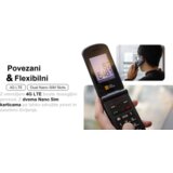 AGM odporni preklopni telefon na tipke flip M10 (4G lte) dual sim, IP68/IP69K/MIL-STD-810H, črn | Shoptok.si