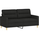 Maison Chic Dvosed kavč - Sofa - Kanape črn 140 cm blago, (21726811) Cene