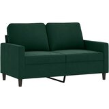  2-dijelni set sofa s jastucima tamnozeleni baršunasti | Eponuda.com