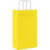  Papirnate vrećice 250 kom s ručkama žute 21x11x36 cm | shoptok.hr