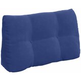 vidaXL Poglavni vzglavnik Policijska modra 80 x 24 x 50 cm Žamet | Shoptok.si