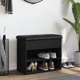  Klupa za cipele crna 62x32x50 cm od konstruiranog drva | shoptok.hr