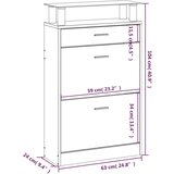 vidaXL Ormarić za cipele crni 63 x 24 x 104 cm od konstruiranog drva | shoptok.hr
