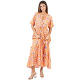 Isla Bonita By Sigris Dolge obleke Dolga Midi Obleka Oranžna Cene
