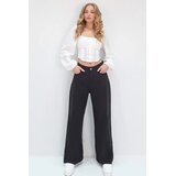 Trend Alacati Stili ženske pantalone Alc-X13761, široke nogavice, crne | Eponuda.com
