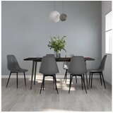  Blagovaonske stolice 6 kom sive PP | shoptok.hr