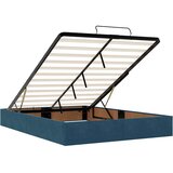  Ottoman krevet s madracem tamnoplavi 140x200 cm baršun | shoptok.hr
