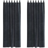  Zavjese za zamračivanje 2 kom. Tamnosiva 140 x 260 cm Baršun | shoptok.hr