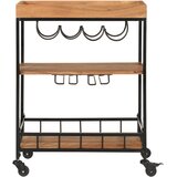 Barska kolica 60 x 40 x 80 cm masivno drvo bagrema i željezo | Eponuda.com