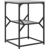  Bocni stol Siva Sonoma 41 x 40 x 60 cm Inženjerska drva i čelik | shoptok.hr