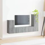  Komplet TV omaric 3 pcs Siva Sonoma Konstruiran les - - Siva - 47.88 - 30 x 31 x 100 cm - 2025-vidaXL-Uvoz_2 | Shoptok.si