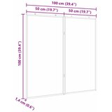  Bilten ploča Crna 100 x 100 x 1,4 cm Masivna borovina | shoptok.hr
