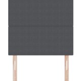vidaXL LED glavna postelja Temno siva 80 cm iz kordurovega materiala | Shoptok.si
