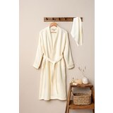 Lessentiel Maison Set bademantil Kimono sa peškirom, Bež Cene