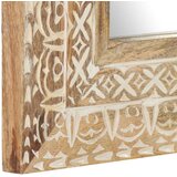  Ručno izrezbareno ogledalo 50 x 50 x 2,6 cm masivno drvo manga | Eponuda.com