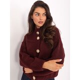 Italy Moda Sweater-MI-SW-WM218.02-burgundy Cene