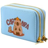  Novčanik s dva odjeljka i pretincima za kartice Kapybara plava 12,5 x 8,5 cm | shoptok.hr