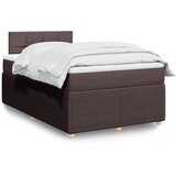 Maison Chic Box spring postelja - Vzmetna postelja z vzmetnico temno rjav 120x200 cm blago SL23095, (21891969) | Shoptok.si