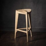Meda_Furniture Drvena terca polubarska stolica, Hrast Cene
