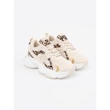 Shelvt Beige sneakers with an animal motif | Shoptok.si