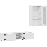  Set TV komoda s ladicama FLORIN 3 pcs Bijelo Konstruirano drvo | shoptok.hr