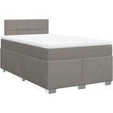 Krevet s oprugama i madracem smeđesivi 120 x 200 cm od tkanine | shoptok.hr