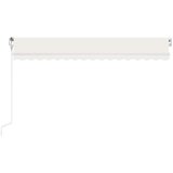  Automatska tenda sa senzorom za vjetar LED 450 x 350 cm krem | shoptok.hr