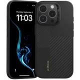 Montage Magnetic Armor Pro Kevlar maska s metalnim okvirom za iPhone 16 Pro crna