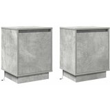  Noćni ormar 2 pcs Betonski sivi 39 x 34,5 x 50 cm | shoptok.hr